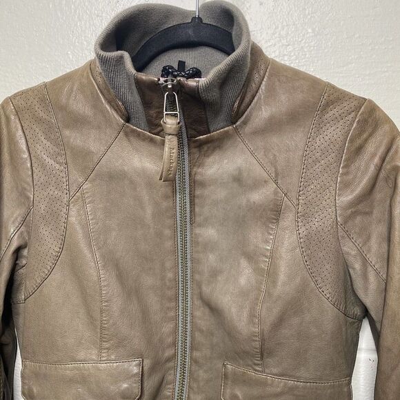 Mackage Lamb Leather Moto Biker Jacket size small - Picture 3 of 10